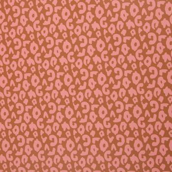 50x70cm Zuschnitt Kunstleder Happy Collection Leo Terracotta/Lachs by Cherry Picking von Swafing